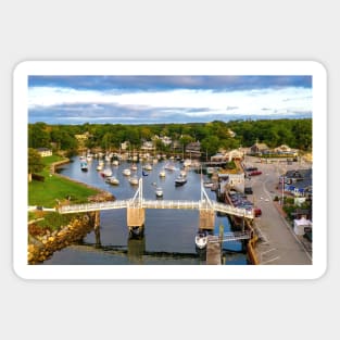 Aerial Photo of Perkins Cove Sticker